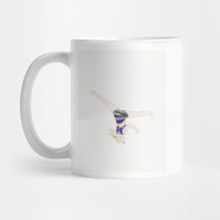 A Gymnast Doing an Aerial Mug
